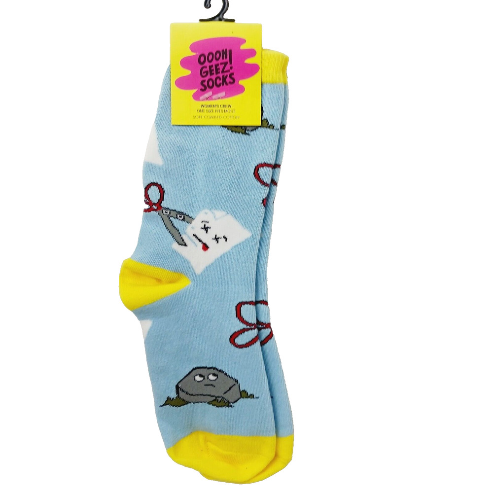 Women Boy Sock OOOH GEEZ! Rock Paper Scissors Game Cotton Bundle & Save